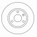 Disque de frein 16035 ABS