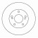 Disque de frein 16040 ABS