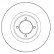 Disque de frein 16043 ABS