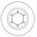 Disque de frein 16045 ABS