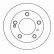Disque de frein 16053 ABS