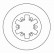 Disque de frein 16054 ABS
