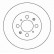 Disque de frein 16059 ABS
