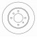Disque de frein 16062 ABS