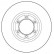 Disque de frein 16074 ABS