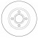 Disque de frein 16075 ABS