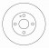Disque de frein 16087 ABS