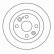 Disque de frein 16088 ABS
