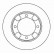 Disque de frein 16091 ABS