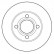 Disque de frein 16096 ABS