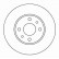 Disque de frein 16105 ABS