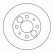 Disque de frein 16122 ABS