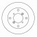Disque de frein 16134 ABS