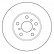 Disque de frein 16141 ABS