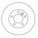 Disque de frein 16154 ABS