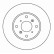 Disque de frein 16172 ABS