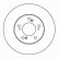 Disque de frein 16182 ABS