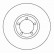 Disque de frein 16196 ABS