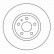 Disque de frein 16200 ABS