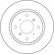 Disque de frein 16206 ABS