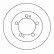 Disque de frein 16207 ABS
