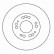Disque de frein 16208 ABS