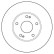 Disque de frein 16218 ABS