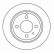 Disque de frein 16221 ABS