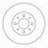 Disque de frein 16222 ABS