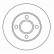 Disque de frein 16226 ABS