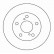 Disque de frein 16232 ABS