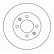 Disque de frein 16238 ABS