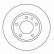 Disque de frein 16251 ABS