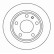 Disque de frein 16252 ABS