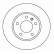 Disque de frein 16263 ABS