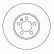 Disque de frein 16265 ABS