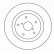 Disque de frein 16275 ABS