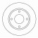 Disque de frein 16282 ABS