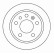 Disque de frein 16287 ABS
