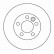 Disque de frein 16297 ABS