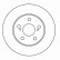 Disque de frein 16304 ABS