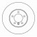Disque de frein 16332 ABS