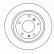 Disque de frein 16336 ABS
