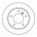 Disque de frein 16339 ABS