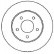 Disque de frein 16360 ABS