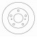 Disque de frein 16497 ABS