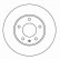 Disque de frein 16524 ABS