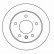 Disque de frein 16535 ABS