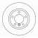 Disque de frein 16537 ABS
