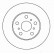Disque de frein 16550 ABS
